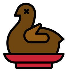 Roasted Duck Icon Chinese New Year