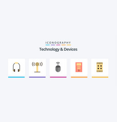 Devices Flat 5 Icon Pack Including Cell Wifi
