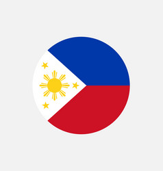 Philippines Filipino Round Circle Country Flag