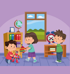 Three Kids Playing