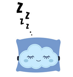 Zzz Sleep Snore And Cute Kawaii Pillow Icon