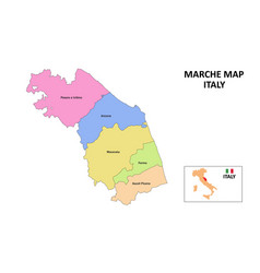 Marche Map District Map Of In District Map