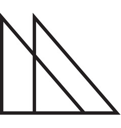 Abstract Triangle Mountain Logo In Trendy And