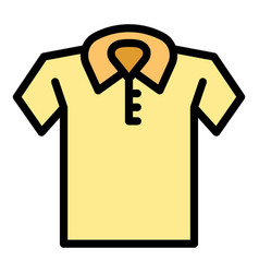 Polo Shirt Icon Flat