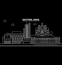 Dayton Silhouette Skyline Usa