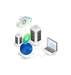 Flat Isometric Concept Of World Data Security