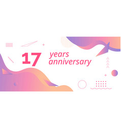 17th Anniversary Logo Birthday Celebration