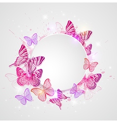 Abstract background with butterflies Royalty Free Vector