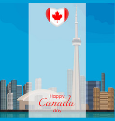 Canada Day Toronto Rectangle Template