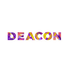 Deacon Concept Retro Colorful Word Art