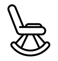 Rocking Chair Icon Outline Style