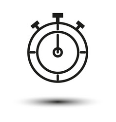 Stopwatch Icon Time Clock Editable Stroke