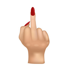 Female Middle Finger Hand