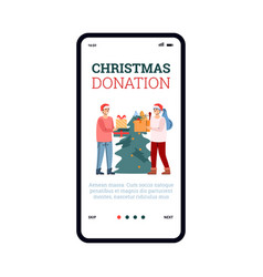 Christmas Donation Mobile Page App Responsive