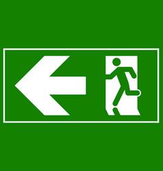 Emergency Exit Sign Man Running Out Fire Exit