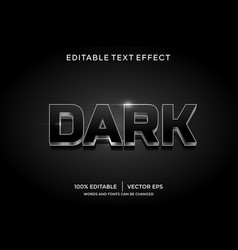 Dark 3d Text Effect Template