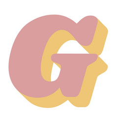 G Letter Sparkly Retro Alphabet Font High Quality