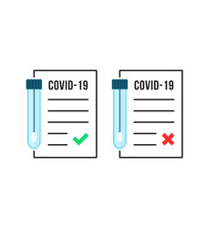 Linear Positive And Negative Covid-19 Tests