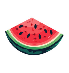 Fresh Watermelon Slice A Sweet And Juicy Summer