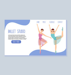 Ballet Studio Landing Page Template Dance School