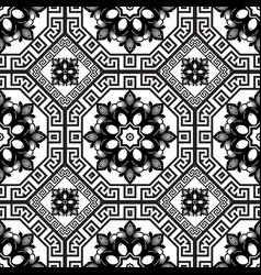 Geometric Black And White Greek Key Meanders