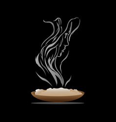 Smoky Food Logo For Restaurant