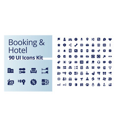 Booking And Hotel Black Glyph Ui Icons Kit