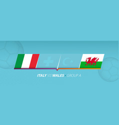 Italy - Wales Football Match In Group