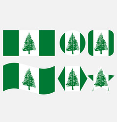 Norfolk Island Flag Simple For Independence Day