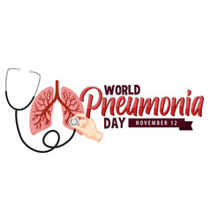 World Pneumonia Day Banner Design