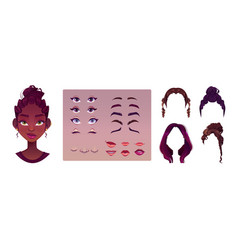 African Woman Avatar Construction Kit