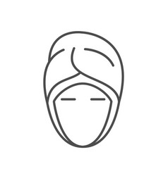 Face Cosmetic Mask Line Icon