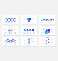 Nine Infographic Presentations Slides Set