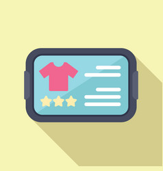 Online Store Clothes Icon Flat Market