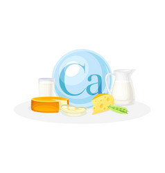 Sources Of Calcium Mineral Cheese Milk Peas