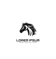 Beauty Horse Ranch Stable Stallion Logo Design