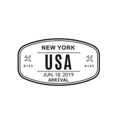 Usa Passport Stamp Visa For Travel