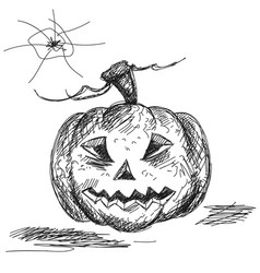 Hand Drawn Halloween Pumpkin