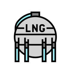 Liquefied Natural Gas Lng Color Icon