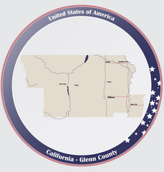 Map Glenn County In California