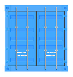 Shipping Freight Container Blue Intermodal