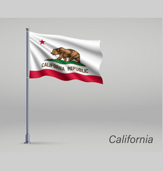 Waving Flag California - State United