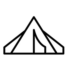 Bedouin Camp Tent Icon Outline Arab Desert