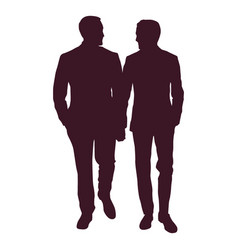 Couple Men Holding Hands Silhouette