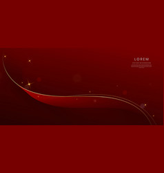 Abstract Curved Red Shape On Background