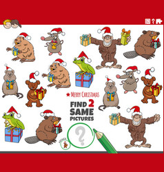 Find Two Same Cartoon Animal Characters With