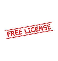 Free License Seal With Corroded Surface And Double