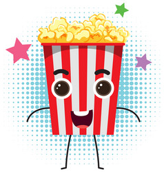 Popcorn Bucket With Face Expression