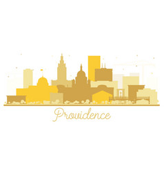 Providence Rhode Island City Skyline Silhouette