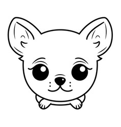 Cute Chihuahua Dog Cartoon Icon Graphic Design